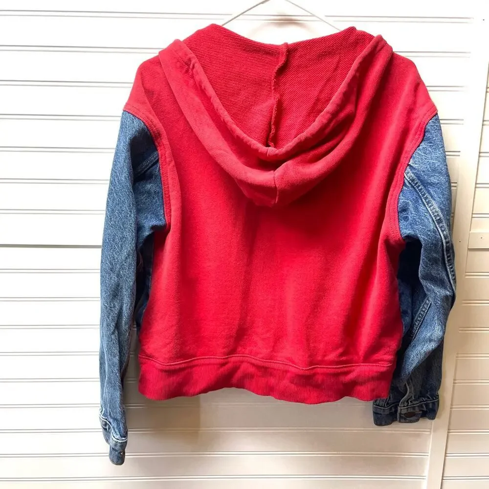Levi’s Hybrid Denim Trucker Jacket & Hoodie Size L